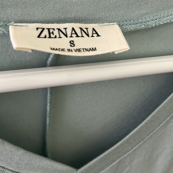 Zenana Aqua tank top Mint color - Picture 4 of 4